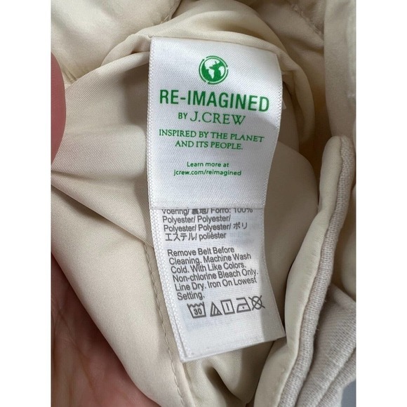 J.CREW Womens Size 8 Viscose & Linen Blend Re-Imagined Shorts Cream - Picture 7 of 8